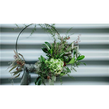 Türkranz mit Blumen selber machen